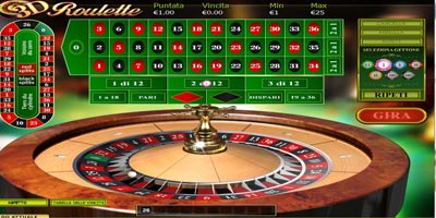 Roulette 3D online * Come giocare * Bonus 888.it