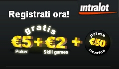 Intralot Italia - bonus no deposit per skill games e poker