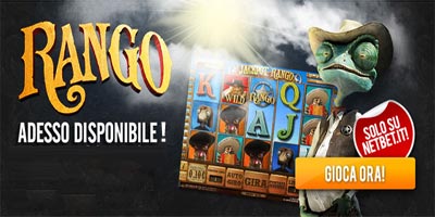 Gioca gratis alla slot Rango. 10 euro gratis su Netbet Casino