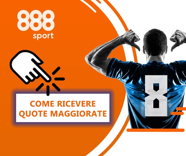 888sport bonus scommesse 888sport quote maggiorate