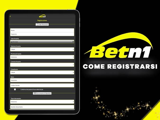 betn1 app registrazione