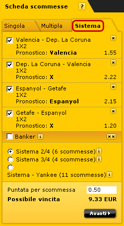 bwin sistema scommesse