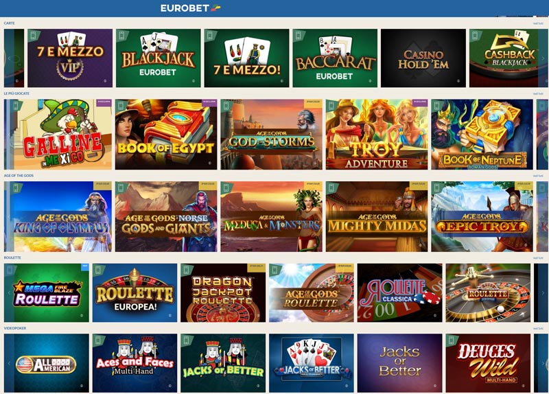 Giochi Casino Eurobet