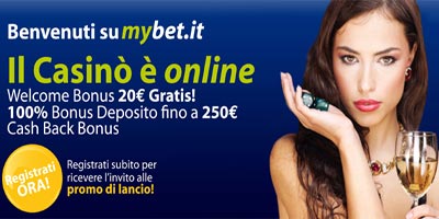 Recensione Casino MyBet.it: oltre ogni aspettativa e con 5 euro di bonus senza deposito