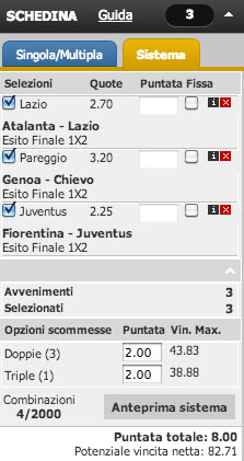 sistema scommesse paddypower