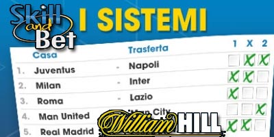 Guida scommesse a sistema di WilliamHill.it  |  Strategie  |  Consigli