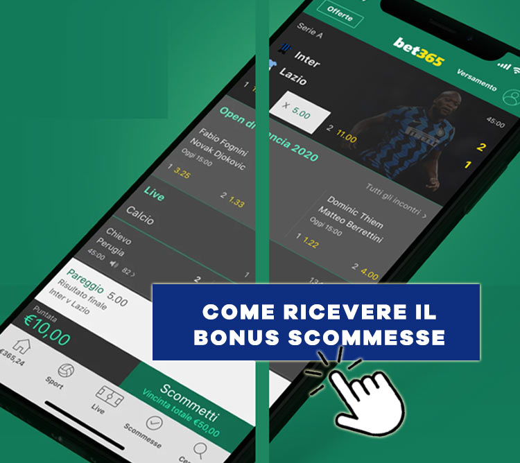 bet365 bonus scommesse