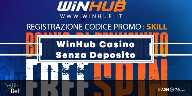 WinHub Casino 50 Giri Gratis Senza Deposito + 500 Free Spins Bonus Benvenuto