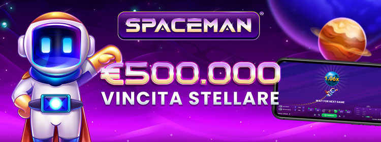 spaceman vincita