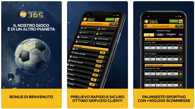 planetwin365 app scommesse