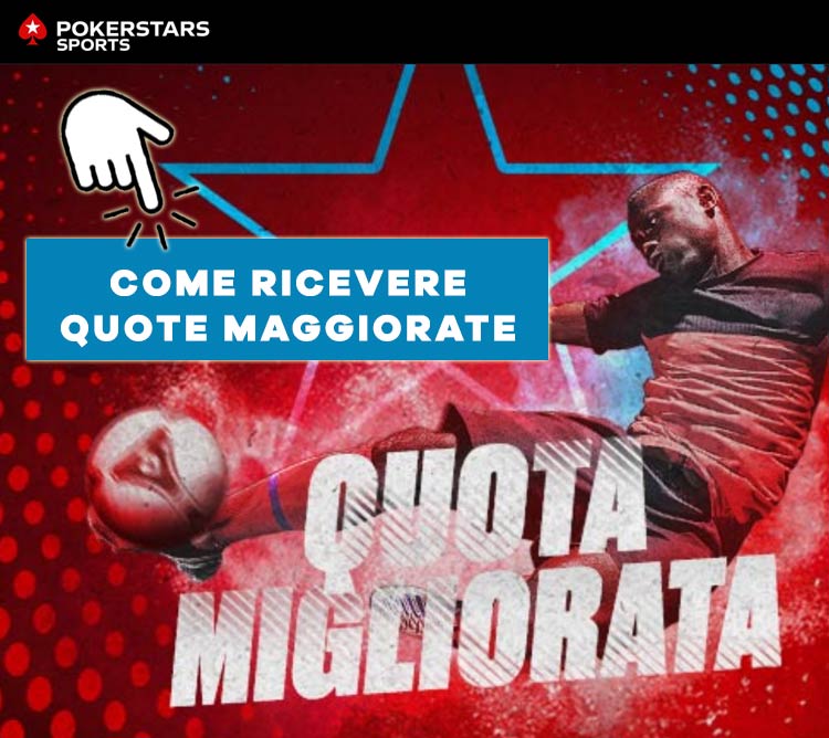 pokerstars sport quote maggiorate