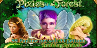 La slot Pixies of the Forest è già disponibile su Netbet Casino (10 euro di bonus senza deposito)