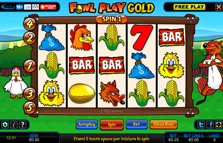 fowl-play-gold-interfaccia