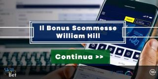 William Hill Bonus Scommesse | 225€ Gratis | Codice Promo: ITA225)